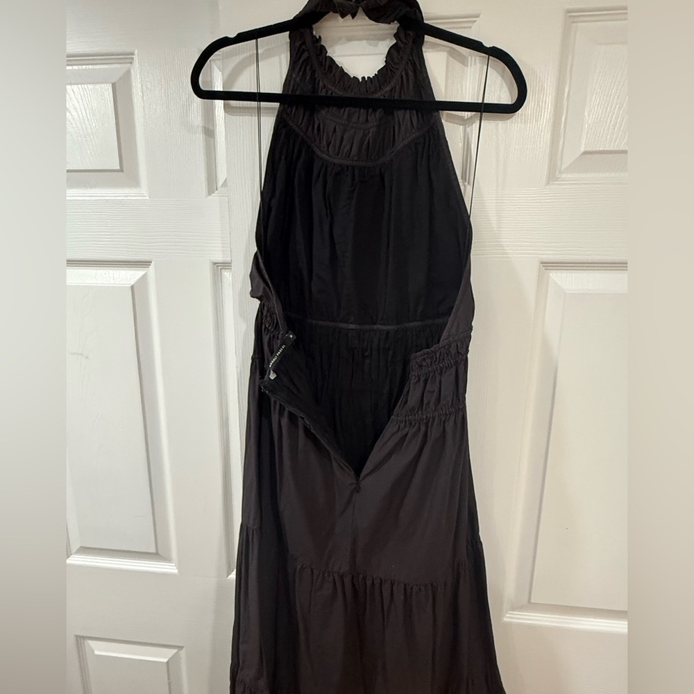 Elegant Black Halter Dress